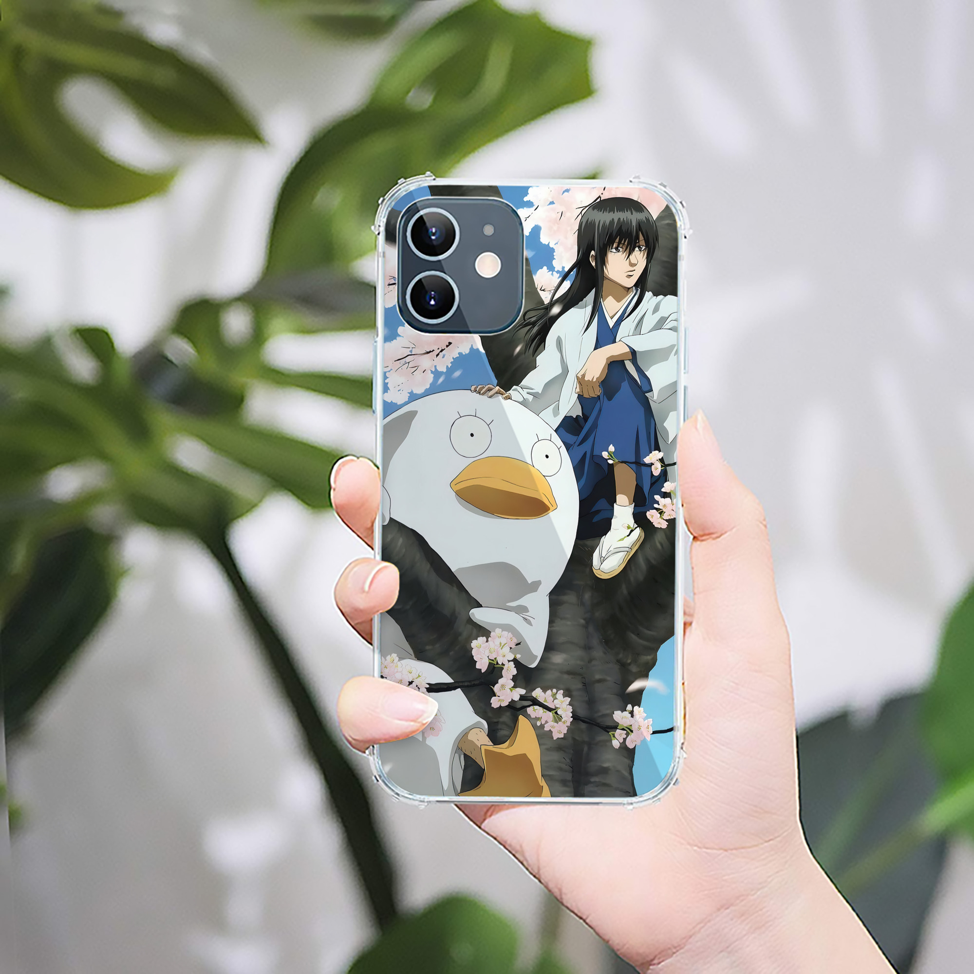 （画像用） ぎんたま 坂田銀時（さかたぎんとき） 神楽 志村新八（しむら しんぱち） GINTAMA Sakata Gintoki Kagura Shimura Shinpachi 【iPhone 12シリーズ対応】透明スマホケース（クリアソフトケース）